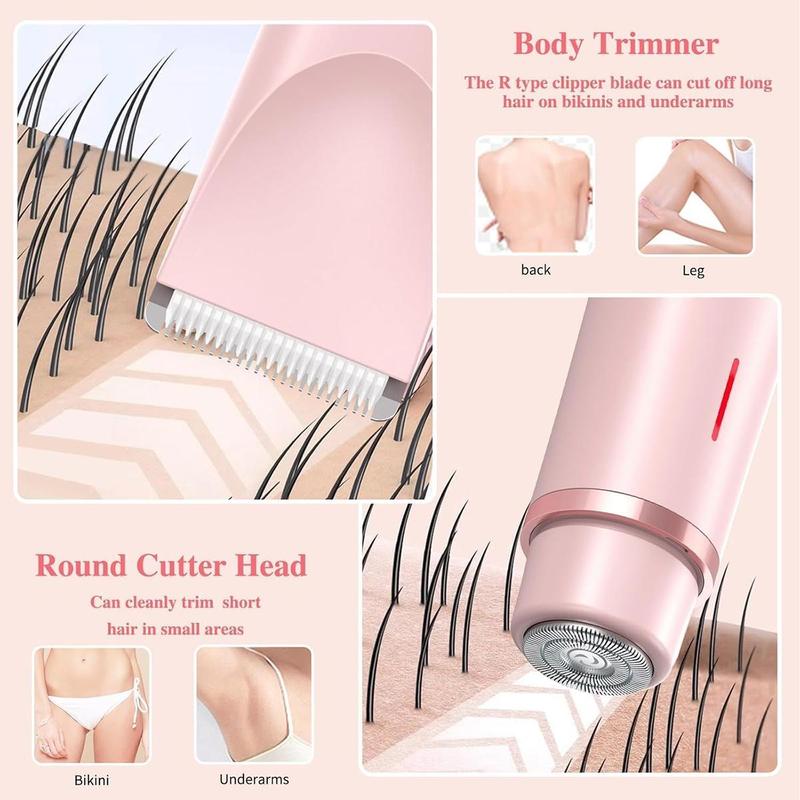 2-in-1 Women’s Waterproof Bikini & Body Trimmer – Dual Head, Cordless, Wet & Dry Use